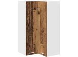 Syfax™ Armadio Pensile Legno Antico E Bianco 57 X 57 X 100 Cm