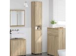 Syfax™ Mobile Da Bagno Con Porta Rovere Sonoma 30,5 X 30 X 195 Cm