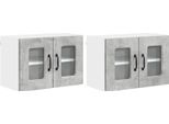 Syfax™ Mobile Da Cucina Kalmar 2 Pcs Grigio Cemento 60 X 31 X 40 Cm
