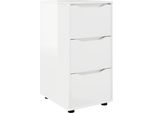 Syfax™ Armadio Bianco Lucido 40 X 48 X 81 Cm Legno Multistrato