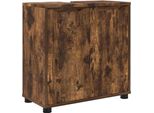 Syfax™ Mobile Per Lavabo Da Bagno Rovere Fumé 60 X 30 X 60 Cm