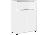 Syfax™ Mobile Da Bagno Con Cassetto Bianco Lucido 72,5 X 36,5 X 100 Cm