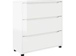 Syfax™ Armadio Bianco Lucido 80 X 31 X 81 Cm Legno Multistrato