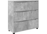Syfax™ Armadio Grigio Cemento 80 X 31 X 81 Cm Legno Multistrato