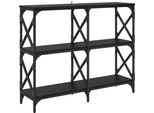 Syfax™ Tavolo Consolle Rovere Nero 100 X 28 X 80,5 Cm