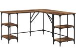 Syfax™ Scrivania Legno Vecchio 139 X 139 X 75 Cm Legno Multistrato