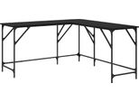 Syfax™ Scrivania Rovere Nero 149 X 149 X 75 Cm Legno Multistrato