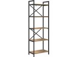 Syfax™ Libreria Rovere Artigianale 56 X 34 X 171 Cm Legno Multistrato