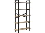 Syfax™ Libreria Rovere Sonoma 100 X 33,5 X 178 Cm Legno Multistrato