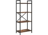 Syfax™ Libreria Rovere Fumé 56 X 34 X 133,5 Cm Legno Multistrato