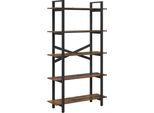 Syfax™ Libreria Rovere Fumé 100 X 33,5 X 178 Cm Legno Multistrato