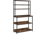 Syfax™ Mensola Da Cucina Rovere Fumé 100 X 40 X 168 Cm