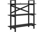 Syfax™ Libreria Rovere Nero 100 X 33,5 X 102 Cm Legno Multistrato