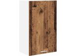 Syfax™ Armadio Pensile Con Porta Legno Antico E Bianco 50 X 31 X 80 Cm
