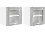 Syfax™ Armadio Pensile Con Porta 2 Pcs Grigio Sonoma 40 X 31 X 40 Cm