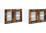 Syfax™ Armadio Pensile Con Porta 2 Pcs Rovere Fumé 60 X 31 X 40 Cm