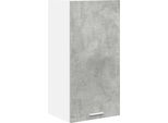 Syfax™ Armadio Pensile Grigio Cemento E Bianco 40 X 31 X 80 Cm