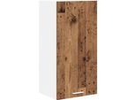Syfax™ Armadio Pensile Con Porta Legno Antico E Bianco 40 X 31 X 80 Cm