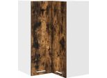Syfax™ Armadio Pensile Rovere Affumicato E Bianco 57 X 57 X 80 Cm