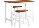 Syfax™ Set Tavolo Da Bar E Sgabelli 3 Pz In Legno Massello