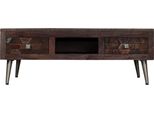 Syfax™ Tavolino Da Salotto In Legno Massello Di Recupero 100X60X35 Cm