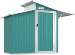 Vidaxl Capanno Da Giardino Verde 270X130X208,5 Cm Acciaio Zincato
