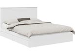 Syfax™ Letto Con Contenitore Bianco 150 X 200 Cm Legno Multistrato