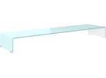 Syfax™ Supporto Tv / Rialzo Monitor In Vetro Verde 120X30X13 Cm