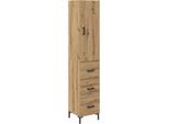 Syfax™ Credenza Con Cassetto Rovere Artigianale 69,5 X 34 X 180 Cm