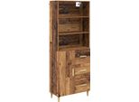 Syfax™ Credenza Legno Vecchio 69,5 X 32,5 X 180 Cm Legno Multistrato