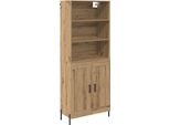 Syfax™ Credenza Rovere Artigianale 69,5 X 32,5 X 180 Cm
