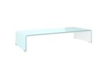 Syfax™ Supporto Tv / Rialzo Monitor In Vetro Verde 70X30X13 Cm