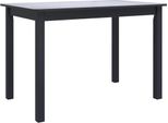 Syfax™ Tavolo Da Pranzo Nero 114X71X75Cm In Legno Massello Di Hevea
