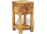 Syfax™ Comodino Con 1 Cassetto In Legno Massello Di Mango