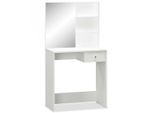 Syfax™ Toeletta In Legno Multistrato 75X40X141 Cm Bianco