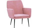 Syfax™ Poltrona Rosa 62X79X79 Cm Velluto