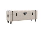 Syfax™ Set Cassapanche 3 Pz In Legno Massello E Acciaio 112X37X45 Cm