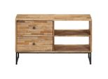 Syfax™ Mobile Porta Tv In Legno Di Teak Di Recupero 90X30X55 Cm