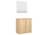 Syfax™ Set Mobili Da Bagno 2 Pz Rovere In Legno Multistrato