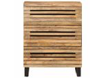 Syfax™ Credenza 60X34X75 Cm In Legno Massello Di Mango Grezzo