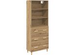 Syfax™ Credenza Con Cassetto Rovere Artigianale 69,5 X 32,5 X 180 Cm