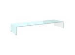 Syfax™ Supporto Tv / Rialzo Monitor In Vetro Verde 100X30X13 Cm