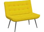Syfax™ Panca Gialla 110X74X84 Cm In Velluto