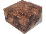 Syfax™ Sgabelli 4 Pz Marrone 40X40X45 Cm In Legno Massello Di Tek 4 Pz