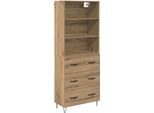 Syfax™ Credenza 2 Pcs Rovere Artigianale Legno Multistrato