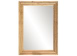 Syfax™ Specchio Da Bagno 50X70 Cm In Legno Grezzo Di Mango E Vetro