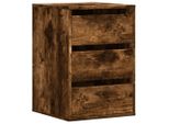 Syfax™ Cassettiera Angolare Rovere Fumo 40X41X58Cm Legno Multistrato