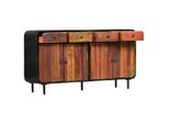 Syfax™ Credenza In Legno Massello Di Recupero 140X35X76 Cm