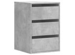 Syfax™ Cassettiera Angolo Grigio Cemento 40X41X58Cm Legno Multistrato