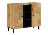 Syfax™ Credenza 90X33X75 Cm In Legno Massello Di Mango